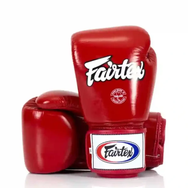 Fairtex Rękawice Bokserskie ze skóry naturalnej BGV1 Czerwone