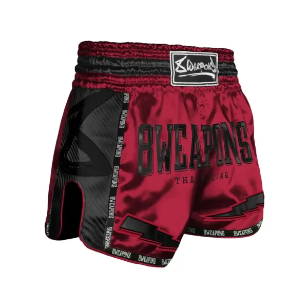 8 WEAPONS spodenki muay thai Carbon, Red Dawn
