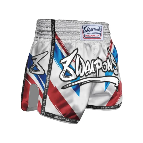 8 Weapons Spodenki Muay Thai Shift białe