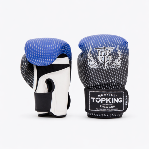 rękawice bokserskie top king super star air niebieskie