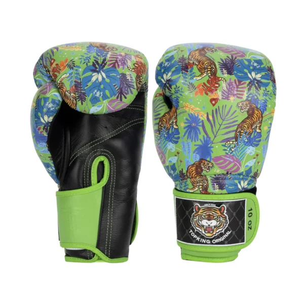 rękawice bokserskie top king wild tiger zielone