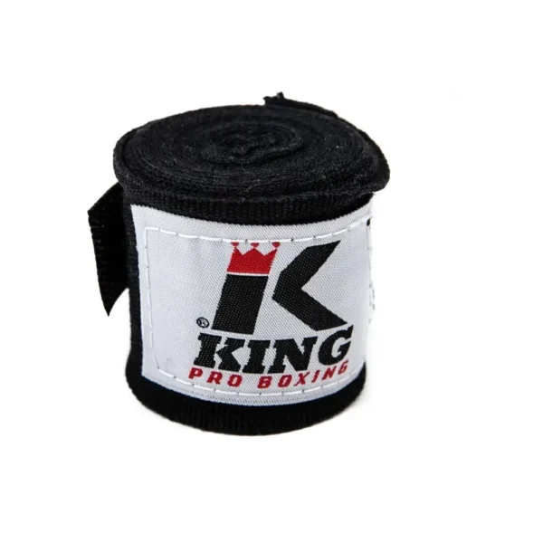 King Pro Boxing Owijki Bokserskie – Bandaże czarne 4,6m