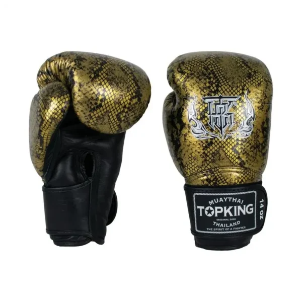 rękawice bokserskie top king super star snake złote