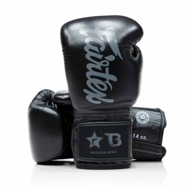 Fairtex X Booster rękawice bokserskie ze skóry naturalnej FXB BG V2 Czarne
